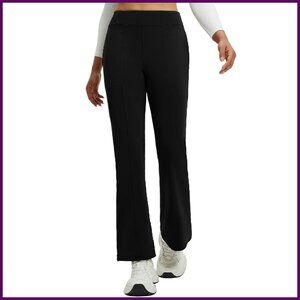 Fleece Lined Flare Yoga Pants Winter Thermal Bootcut Leggings Warm